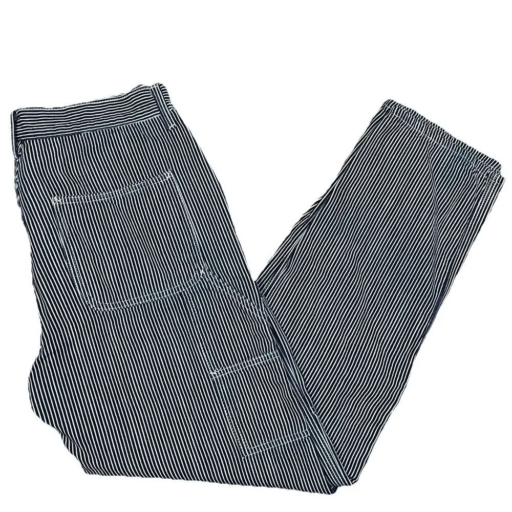 GAP Blue Stripe Double Knee Carpenter Pants‎ Size 31x31 Railroad Hickory